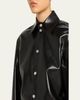 Nanushka Bogna Long-Sleeve Alt-Leather Shirt - 3