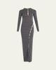 Nanushka Dakoa Buttoned Fine Merino Maxi Dress - 1