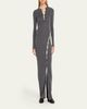Nanushka Dakoa Buttoned Fine Merino Maxi Dress - 3