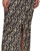 Nanushka Nanushka Beige & Black Marya Midi Skirt - 2