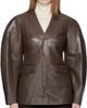Nanushka Nanushka Brown Erina Regenerated Leather Blazer - 1