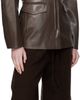 Nanushka Nanushka Brown Erina Regenerated Leather Blazer - 4