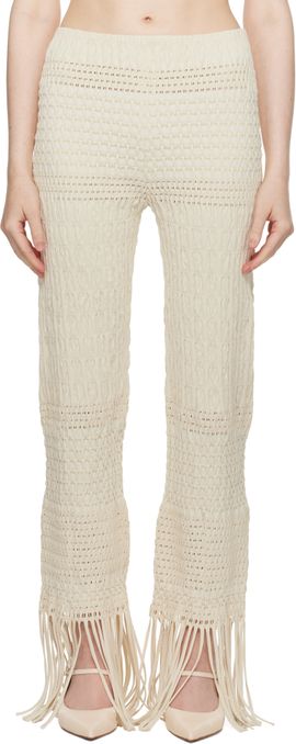 Nanushka Nanushka Off-White Miciel Trousers