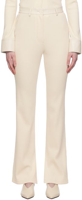 Nanushka Nanushka Off-White Mykas Trousers