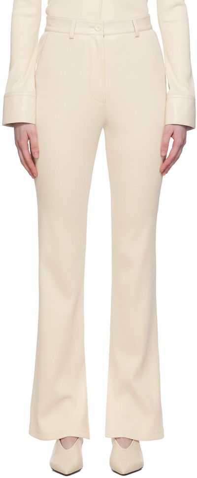 Nanushka Nanushka Off-White Mykas Trousers