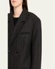 Nanushka Osono Pinstripe Wool Blazer - 2