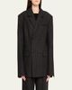 Nanushka Osono Pinstripe Wool Blazer - 3