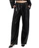 Nanushka Women's Reflections Zoela Faux-Leather Barrel-Leg Pants - 3