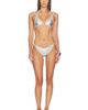 naranja furcado naranja furcado Latex Splash Matte Bent Bikini Set - 1