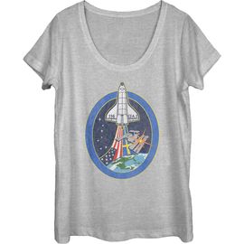 NASA NASA Women's Space Shuttle Mission 116 Short Sleeve Scoop Neck T-Shirt