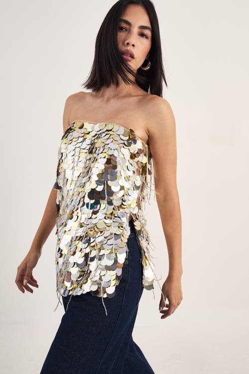 NASTY GAL NASTY GAL Disc Tassel Bandeau Top