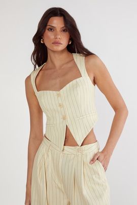NASTY GAL NASTY GAL Pinstripe Tailored Vest