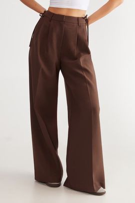 NASTY GAL NASTY GAL Premium Tailored Tie Detail Pants