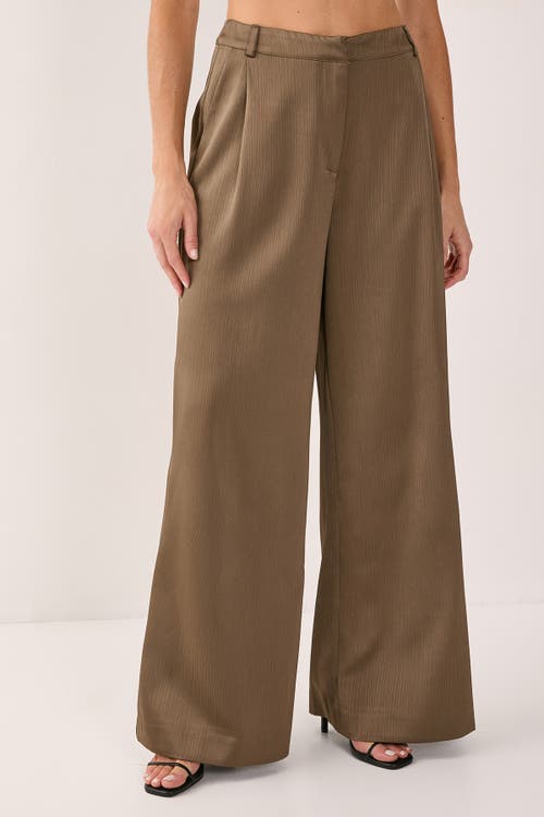 NASTY GAL NASTY GAL Satin Pleated Tailored Pants