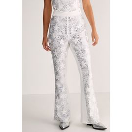NASTY GAL NASTY GAL Star Diamante Tailored Flare Trousers