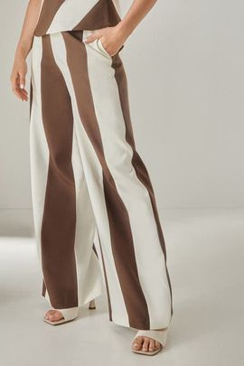 NASTY GAL NASTY GAL Stripe Tailored Wide Leg Pants