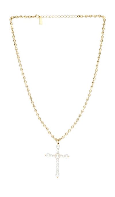 Natalie B Jewelry Natalie B Jewelry Charity Pearl Cross Necklace