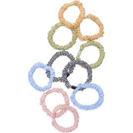 NATASHA NATASHA 10-Pack Gingham Scrunchies