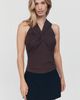 Nation Los Angeles Anais Twist Halter Top - 2