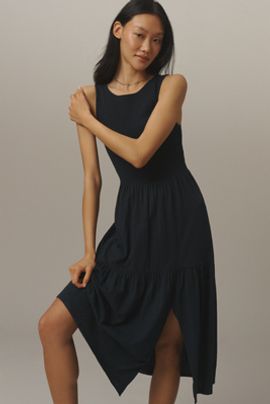 Nation Los Angeles Clementine 100% Cotton Midi Dress