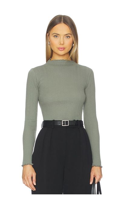 Nation Los Angeles Nation Los Angeles Brenna Mock Neck Top