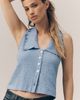Nation Los Angeles Rae Collared Tank Top - 1