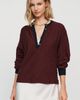 Nation Los Angeles Victoria 100% Cotton Henley Top - 1