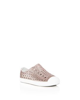 Native Native Girls' Jefferson Bling Glitter Waterproof Slip On Sneakers