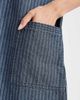 Native Youth Native Youth denim striped collared dress in blue - 3