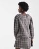 Native Youth Native Youth tartan ruffle collared dress in black plaid-Gray - 4