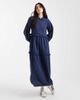 Native Youth Native Youth textured stripes washed ruffle midaxi dress in navy - 1