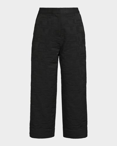 Natori Jacquard Wide-Leg Crop Pants