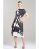 Natori Natori Black Orchid Fit & Flare Pleated Dress - 1