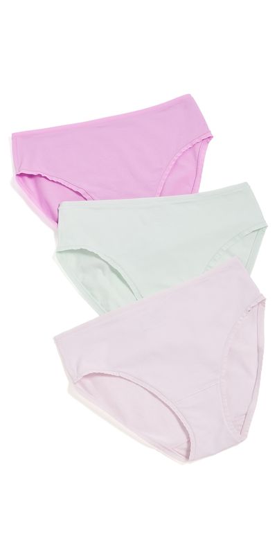 Natori Natori Bliss Bare Hipster 3 Pack Iced Mint/Wild Petal/Misty Orchid