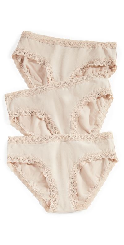 Natori Natori Bliss Girl Briefs 3 Pack Cafe S
