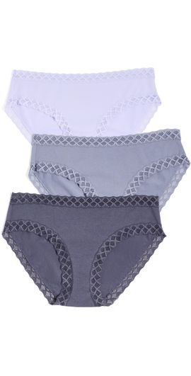 Natori Natori Bliss Girl Briefs 3 Pack Twilight Haze/Purple Prl/Greystone