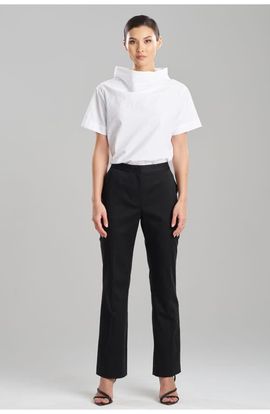 Natori Natori COTTON CHINO Front Zip Pant