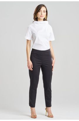 Natori Natori COTTON CHINO Side Zip Tapered Pant