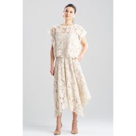Natori Natori Crochet Lace Square Top