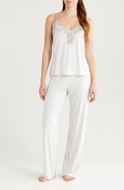 Natori Natori Essentials Lace Trim Jersey Pajamas