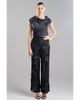 Natori Natori Floral Sequin Lace Side Zip Wide Leg Pant - 1