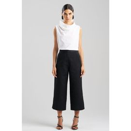 Natori Natori Geo Texture Jacquard Wide Leg Crop Pant