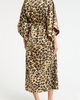 Natori Natori Jaguar Printed Stretch Satin Robe - 2