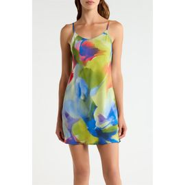 Natori Natori Kumo Printed Stretch Satin Chemise