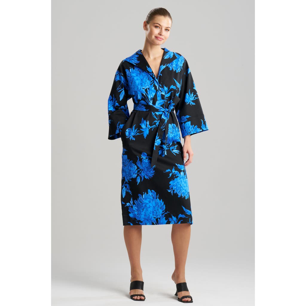 Natori Natori Miyako - Printed Cotton Chino Kimona Shirt Dress