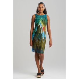 Natori Natori Paradise - Printed Mesh cover-up Mini Dresss