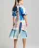 Natori Natori Sorairo - Printed Cotton Poplin Pleat Release Button Down Dress - 2