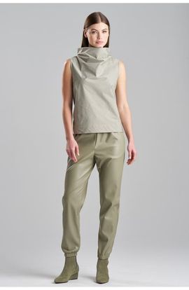 Natori Natori Tech Cotton Taffeta Funnel Neck Top