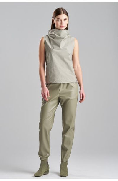 Natori Natori Tech Cotton Taffeta Funnel Neck Top