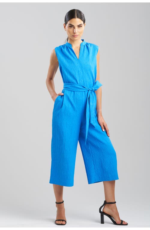 Natori Natori TEXTURED Jacquard Mandarin Collar Jumpsuit
